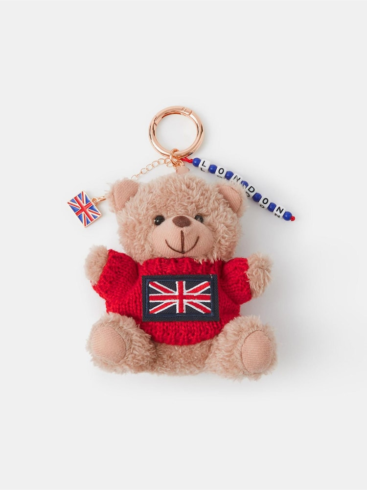 Accessorize Red London Bear Bag Charm - Image 1 of 2 Accessorize Red London Bear Bag Charm - Image 1 of 2