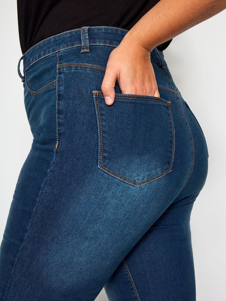 Yours Blue Curve 30 inch Skinny Stretch Ava Jeans - Image 4 of 4