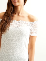 Vila Cream One Shoulder Top - Image 2 of 4