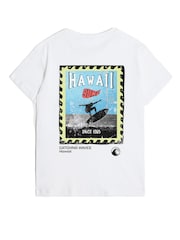 Rags & Rascals White Surf Catching Waves Graphic T-Shirt - Image 3 of 4