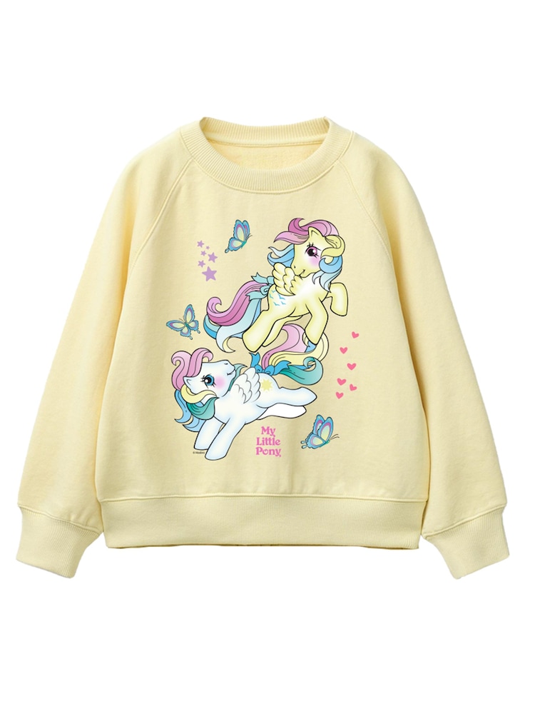 Rags & Rascals Yellow Hasbro My Little Pony Butterflies Sweatshirt - Image 1 of 3