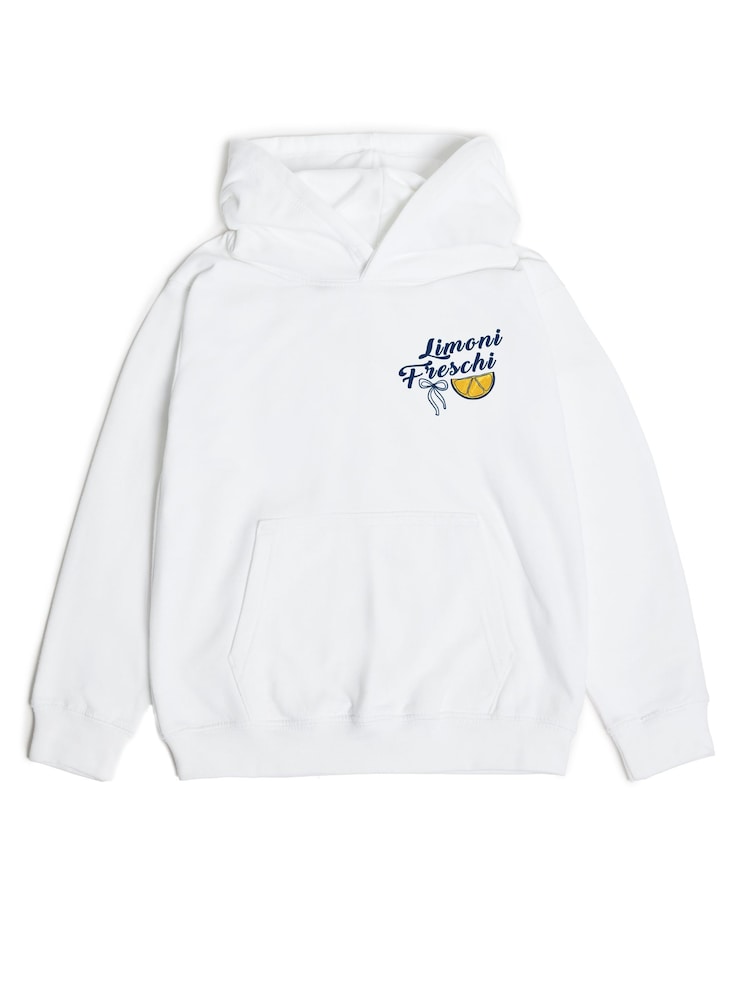 Rags & Rascals White Limoni Freschi Graphic Hoodie - Image 2 of 4