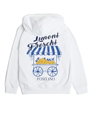 Rags & Rascals White Limoni Freschi Graphic Hoodie - Image 3 of 4