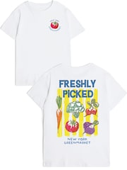 Rags & Rascals White Freshly Picked Graphic T-Shirt - Image 1 of 4