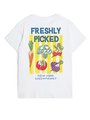 Rags & Rascals White Freshly Picked Graphic T-Shirt - Image 3 of 4