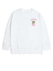 Rags & Rascals White Matcha Club Graphic Sweatshirt - Image 2 of 4