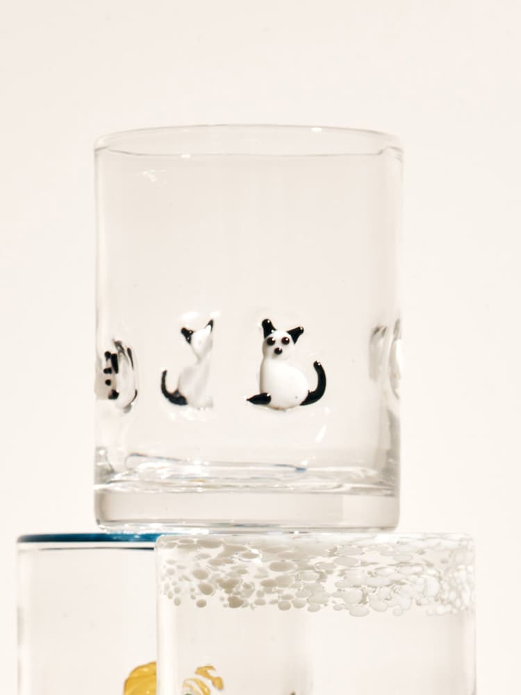 Oliver Bonas Set of 2 Glass Tumblers - Image 1 of 5 Oliver Bonas Set of 2 Glass Tumblers - Image 1 of 5