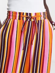 JD Williams Red Linen Mix Wide Leg Trousers - Image 4 of 4