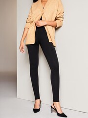 Lipsy Black Petite High Waist Leggings - Image 1 of 4