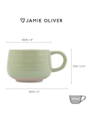 Jamie Oliver Set of 4 Green Big Love Cosy Cuppa Mugs - Image 3 of 5