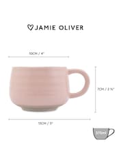 Jamie Oliver Set of 4 Pink Big Love Cosy Cuppa Mugs - Image 4 of 5