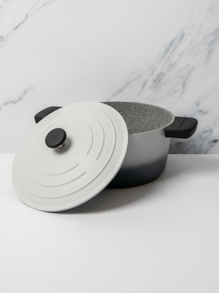 Masterclass Set of 2 Grey Casserole Dish with 3 Piece Handle Set - Image 1 of 6 Masterclass Set of 2 Grey Casserole Dish with 3 Piece Handle Set - Image 1 of 6