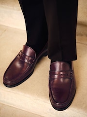 Russell & Bromley Oxblood Southgate Classic Saddle Loafers - Image 3 of 7