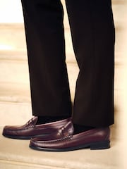 Russell & Bromley Oxblood Southgate Classic Saddle Loafers - Image 4 of 7