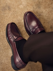 Russell & Bromley Oxblood Southgate Classic Saddle Loafers - Image 5 of 7