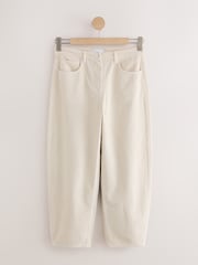 écru - Pantalons Coupe ballon en velours côtelé - Image 1 de 3