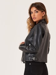Usnjena motoristična jakna Lipsy Premium  - Slika 2 iz 6