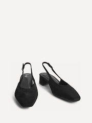 Linzi Black Aire Slingback Court Heels - Image 3 of 5