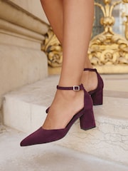 Linzi Red Manifest Closed Back Court Heel Shoes - Image 1 of 5