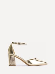 Linzi Gold Manifest Closed Back Court Heel Shoes - Image 2 of 5