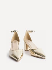Linzi Gold Manifest Closed Back Court Heel Shoes - Image 3 of 5