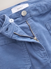 Blue Corduroy Patch Pocket Bootcut Trousers - Image 3 of 3