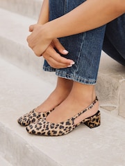Linzi Animal Aire Slingback Court Heels - Image 1 of 5
