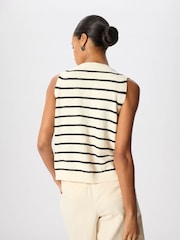 Whistles White Stripe Boucle Textured Tank - Image 4 of 4