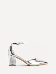 Linzi Silver Manifest Closed Back Court Heel Shoes - Image 2 of 5