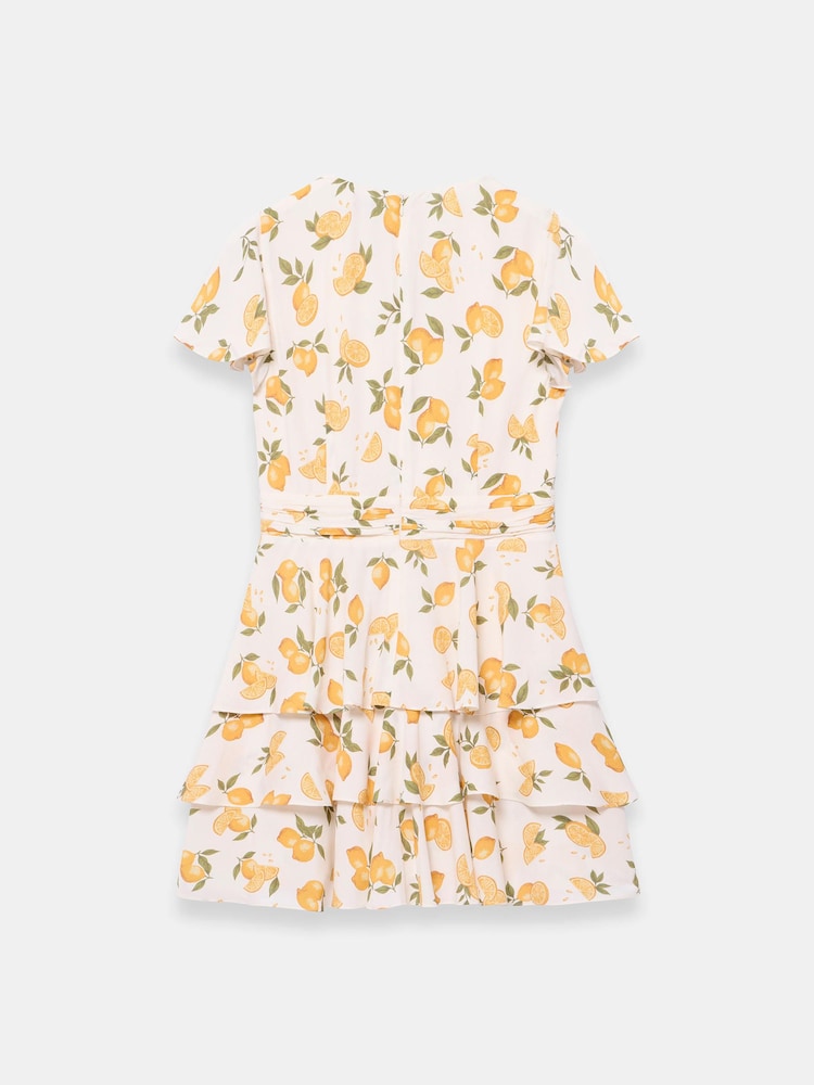 Mint Velvet Yellow Print Mini Dress - Image 7 of 7 Mint Velvet Yellow Print Mini Dress - Image 7 of 7