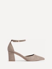 Linzi Natural Manifest Closed Back Court Heel Shoes - Image 2 of 5