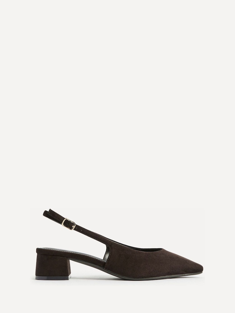 Linzi Brown Aire Slingback Court Heels - Image 2 of 5 Linzi Brown Aire Slingback Court Heels - Image 2 of 5