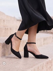Linzi Black Manifest Closed Back Court Heel Shoes - Image 1 of 5