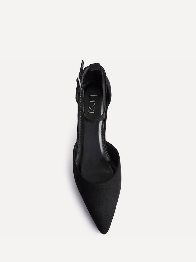 Linzi Black Manifest Closed Back Court Heel Shoes - Image 5 of 5
