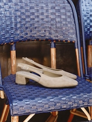 Linzi Natural Aire Slingback Court Heels - Image 2 of 6