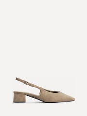 Linzi Natural Aire Slingback Court Heels - Image 3 of 6