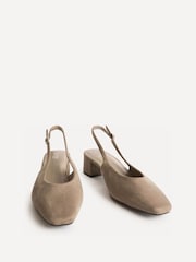 Linzi Natural Aire Slingback Court Heels - Image 4 of 6