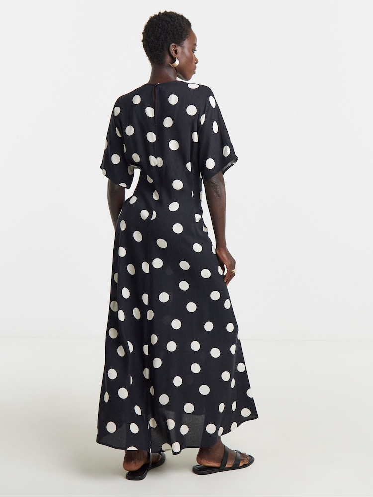 JD Williams White Cinched Waist Care Free Dress - Image 2 of 4 JD Williams White Cinched Waist Care Free Dress - Image 2 of 4