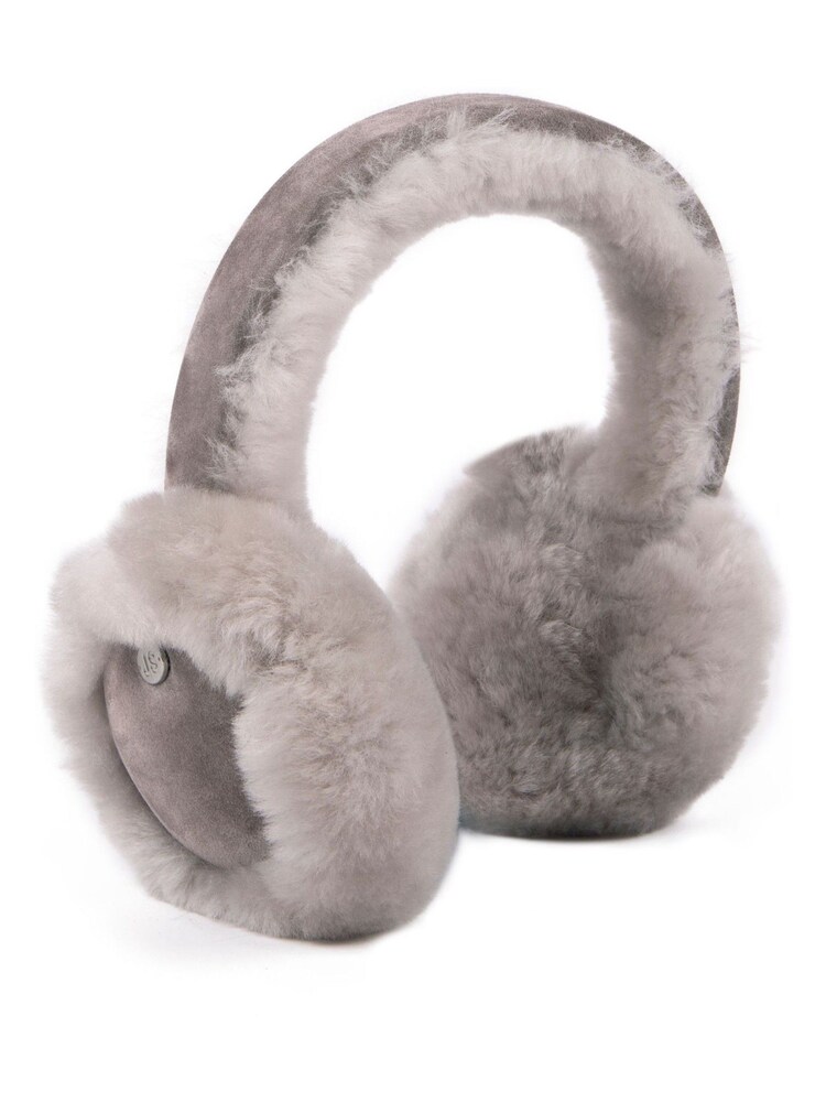 Just Sheepskin Grey Harper Just Sheepskin Earmuff - Image 3 of 3