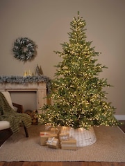 Everlands Green Warm White 7ft Grandis Pre-Lit Compact Light Christmas Tree - Image 1 of 6
