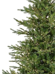 Everlands Green Warm White 7ft Grandis Pre-Lit Compact Light Christmas Tree - Image 4 of 6