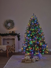 Everlands Green Warm White Multi 7ft Freiburg Pre Lit Colour-Switch Christmas Tree - Image 2 of 8