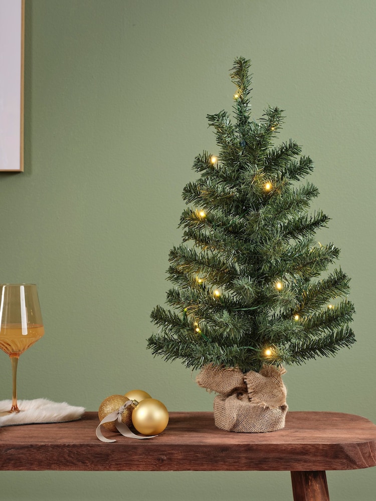 Everlands Green Warm White 2ft Imperial Pre-Lit Christmas Mini Tree - Image 2 of 3 Everlands Green Warm White 2ft Imperial Pre-Lit Christmas Mini Tree - Image 2 of 3