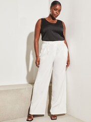 Lipsy Black Curve V Neck Cami Vest Top - Image 3 of 4