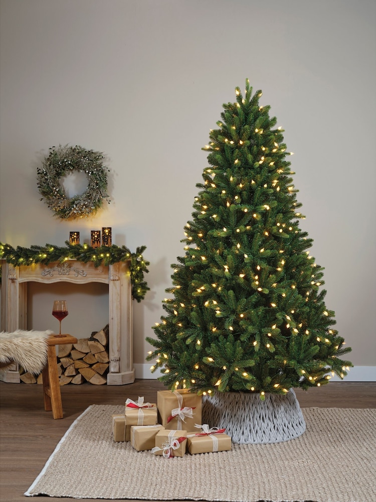 Everlands Green Warm White Classic 7ft Bromont Pre Lit Colour-Switch Christmas Tree - Image 2 of 8 Everlands Green Warm White Classic 7ft Bromont Pre Lit Colour-Switch Christmas Tree - Image 2 of 8