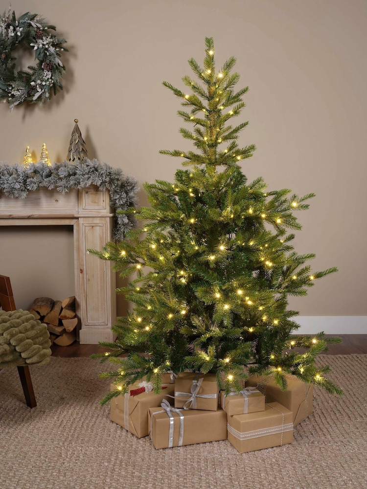 Everlands Green Warm White 5ft Grandis Pre-Lit Christmas Tree - Image 1 of 6 Everlands Green Warm White 5ft Grandis Pre-Lit Christmas Tree - Image 1 of 6