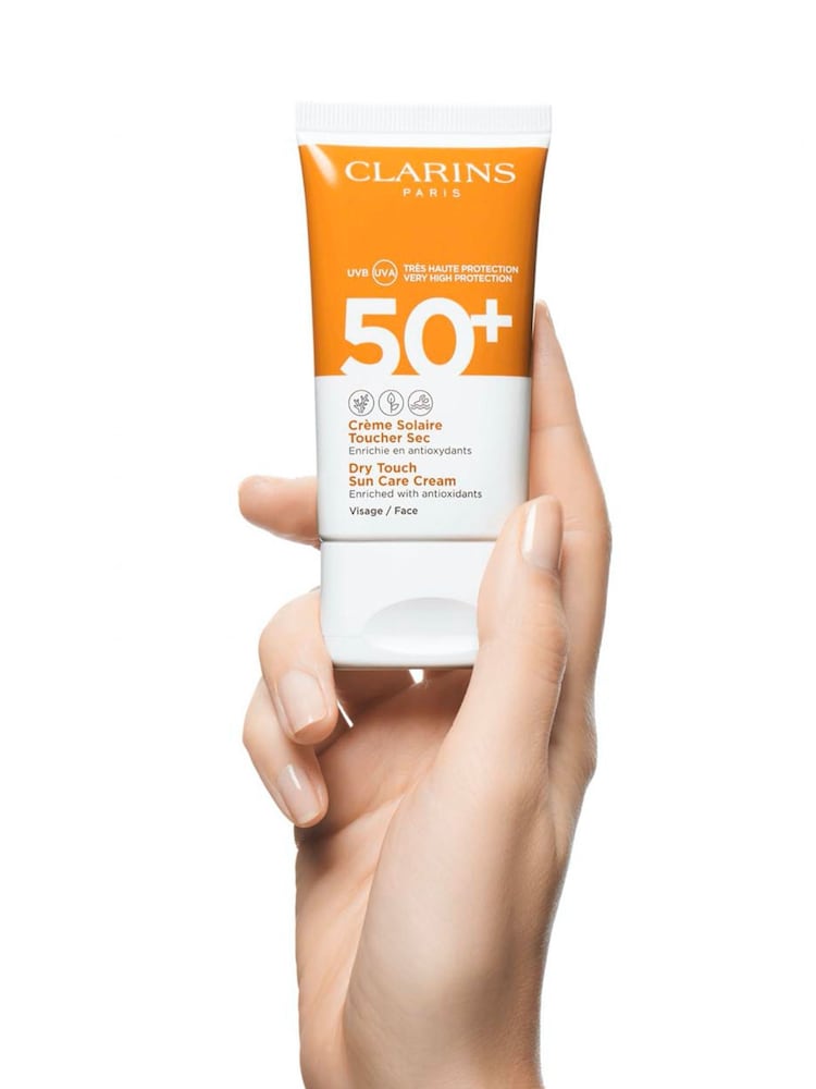 Clarins Dry Touch Sun Care Cream UVB/UVA SPF 50+ for Face 50ml - Image 2 of 4
