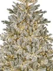 Everlands Green Warm White 7ft Alba Snowy Pre-Lit Christmas Tree - Image 5 of 6