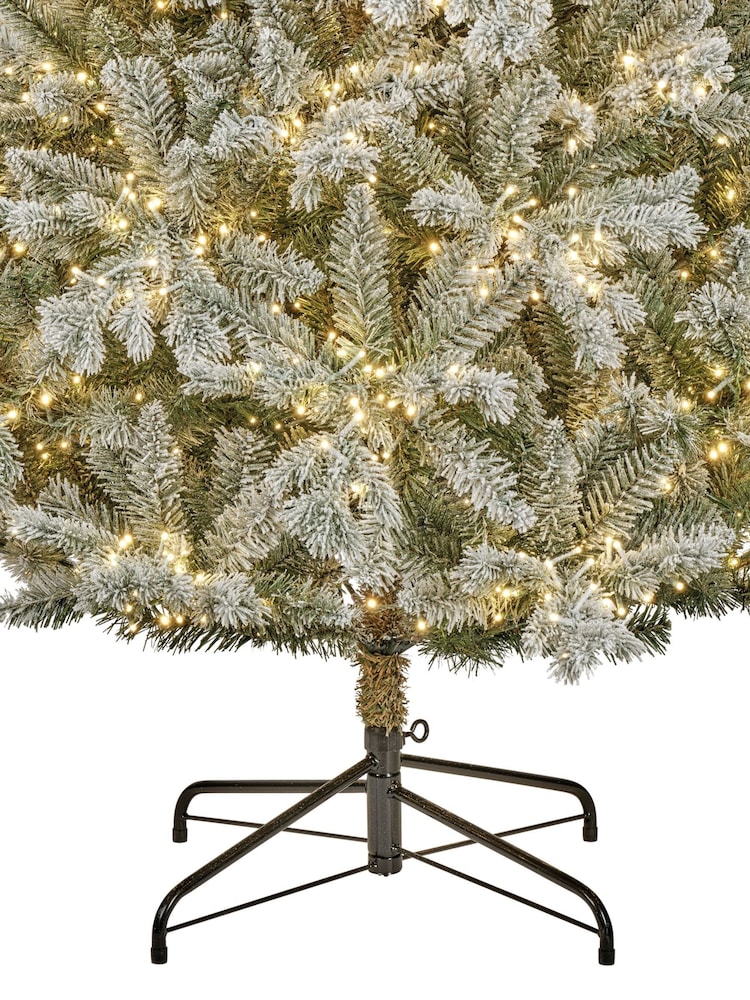 Everlands Green Warm White 7ft Alba Snowy Pre-Lit Christmas Tree - Image 6 of 6 Everlands Green Warm White 7ft Alba Snowy Pre-Lit Christmas Tree - Image 6 of 6