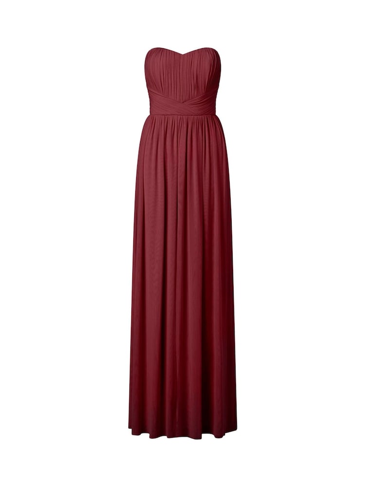 Rot - Lipsy Bella Brautjungfern-Bandeaukleid mit verschiedenen Tragemöglichkeiten - Bild 2 von 3